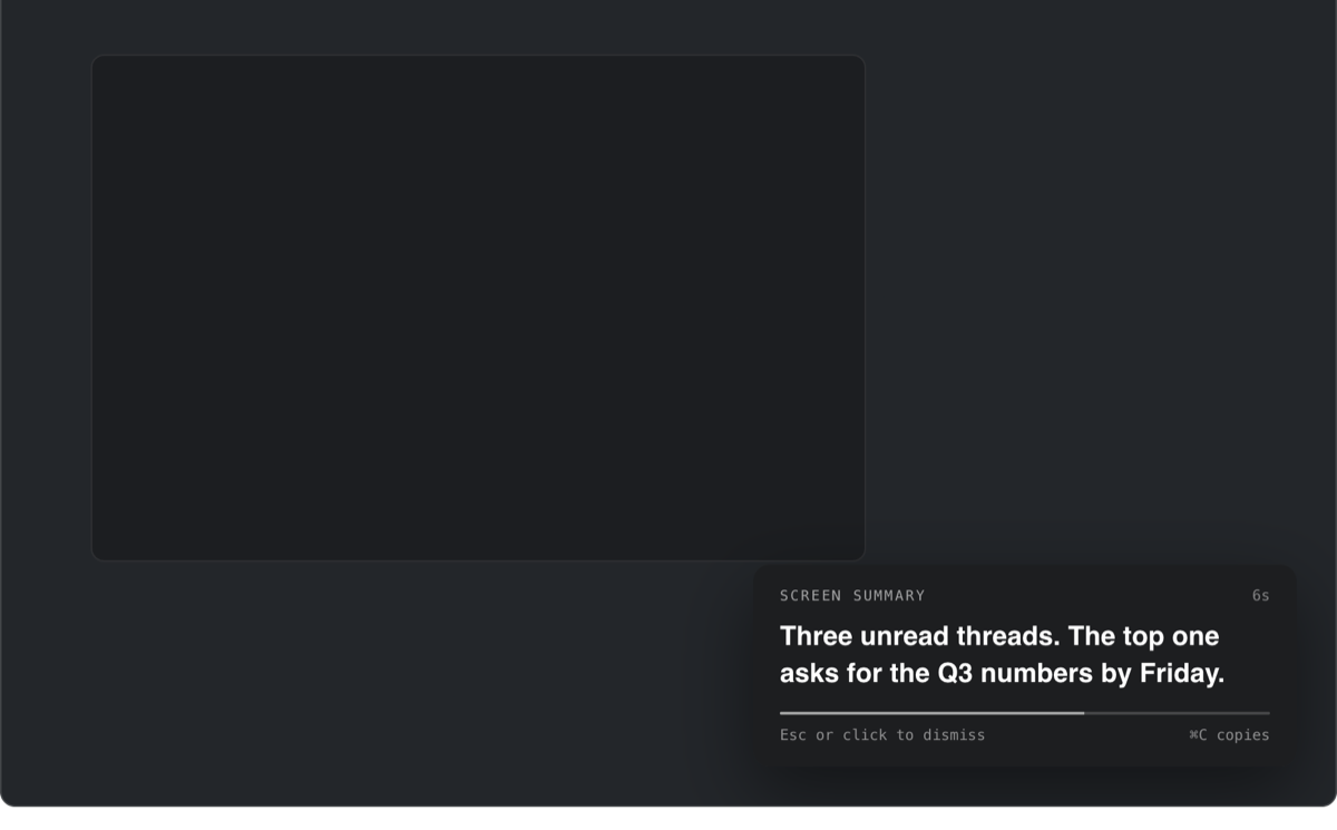 A ThirdEye answer overlay